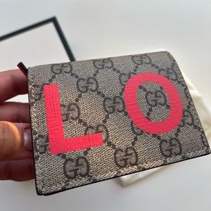 Gucci Love GG Red Wallet NEW